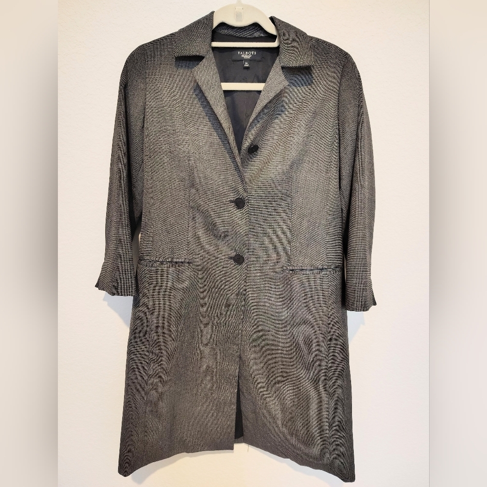 Talbot's Black Long Coat